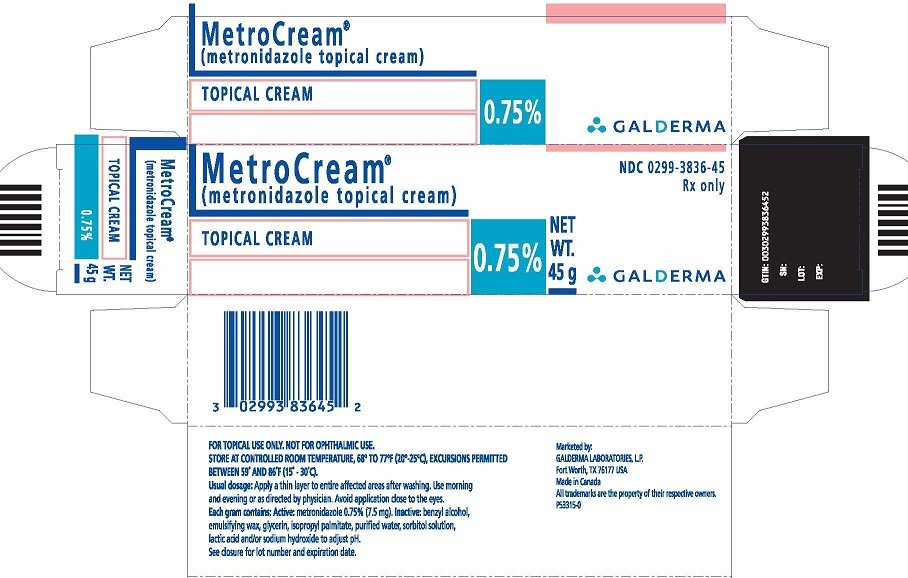 Metrocream package insert prescribing information